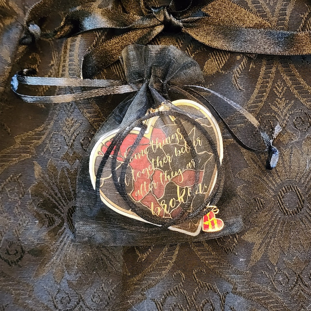 Kintsugi Heart Sticker & Pendant Set