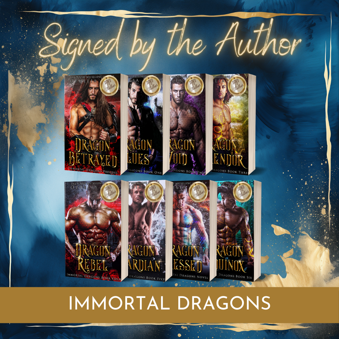 The Steamy Immortal Dragons Complete Ultimate Bundle - Signed Paperbacks