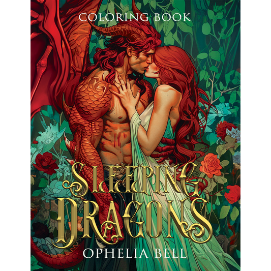 Sleeping Dragons Coloring Book