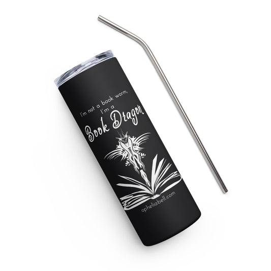 Book Dragon - Stainless steel tumbler